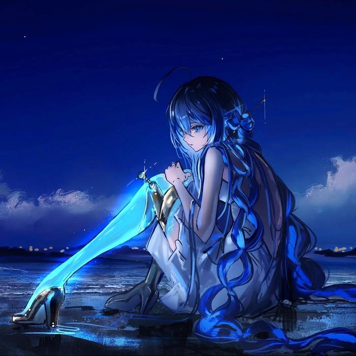 Psychologically distant cold anime pfp with composed facial structure