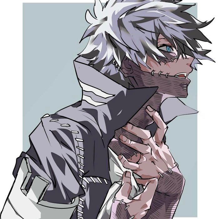 Psychotic calm displayed subtly through dabi pfp