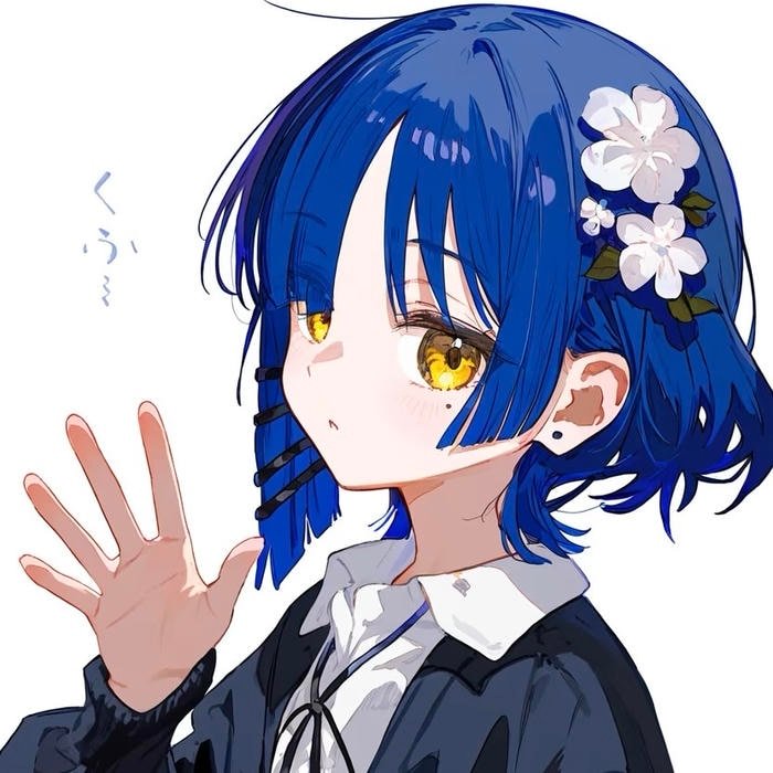 Quiet inner strain balanced gently within cold anime pfp