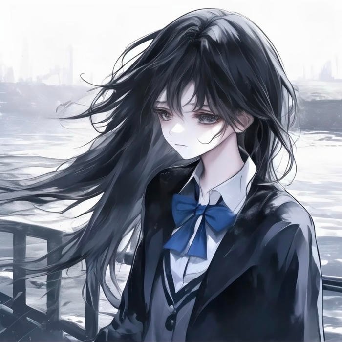 Remote cold anime pfp wrapped in stillness and psychological distance