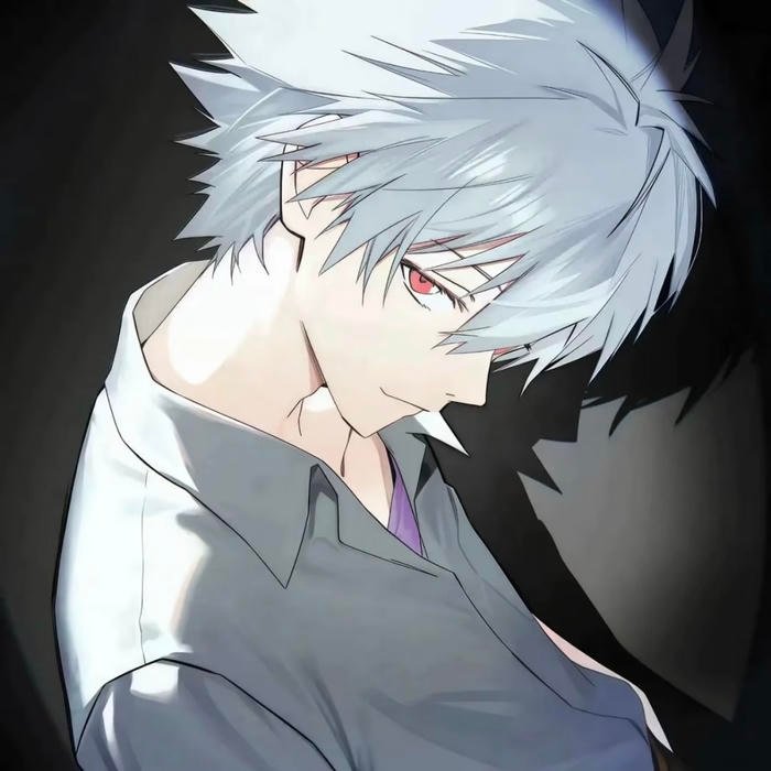 Sharp lighting portrait styled as anime man pfp