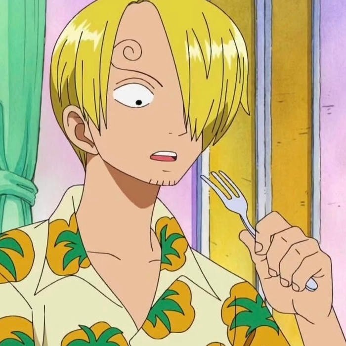 Side profile composition emphasizing elegant features within Sanji pfp