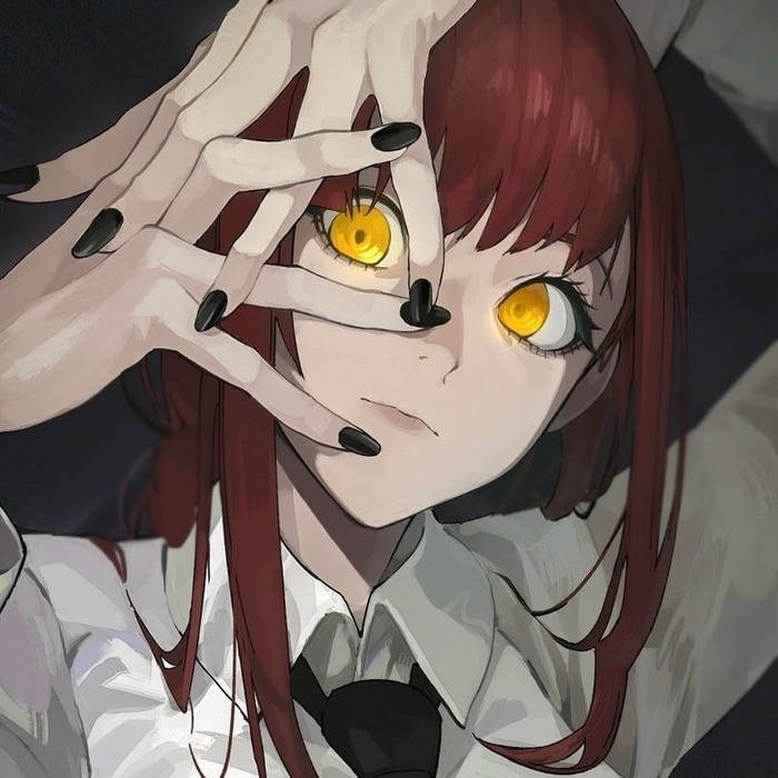 Silent threat suggested through makima pfp