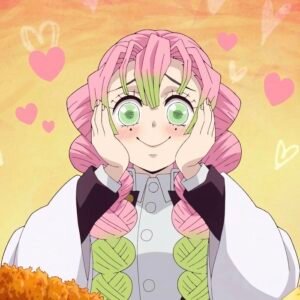 Smooth color blending technique used in mitsuri pfp