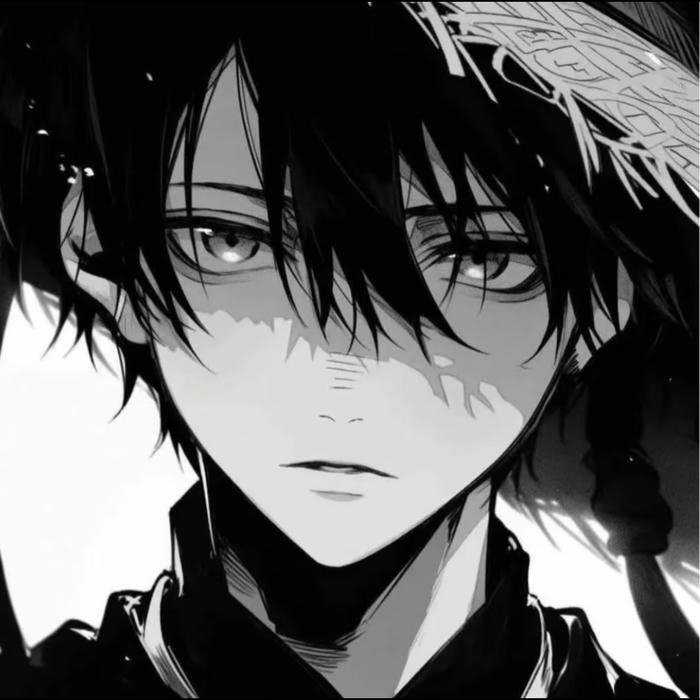 Smooth shaded artwork fitting anime man pfp identity