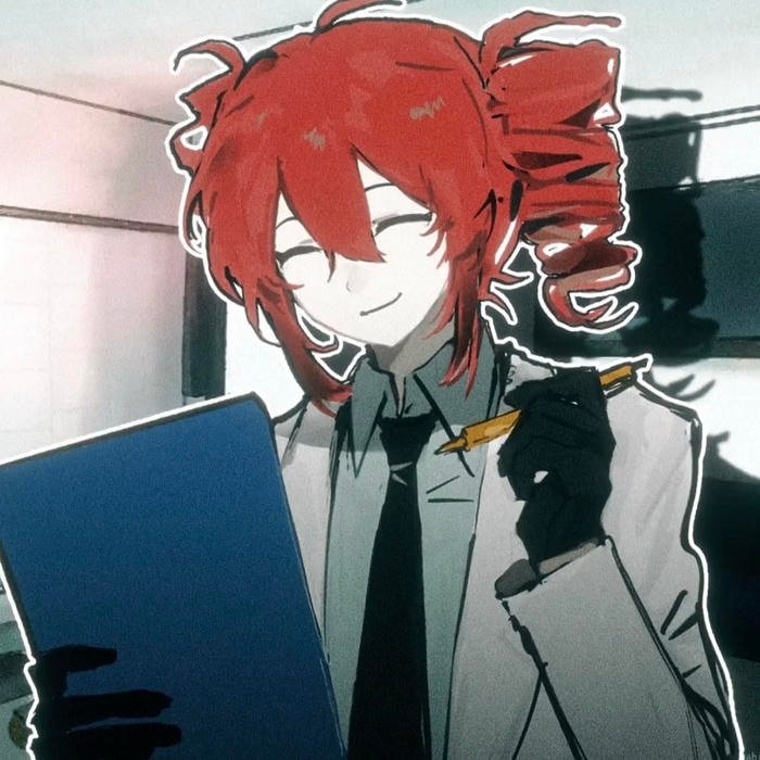 Soft anime character with gentle eyes, teto pfp style