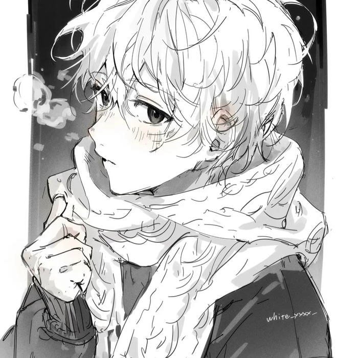 Soft shaded male portrait styled for anime man pfp visuals