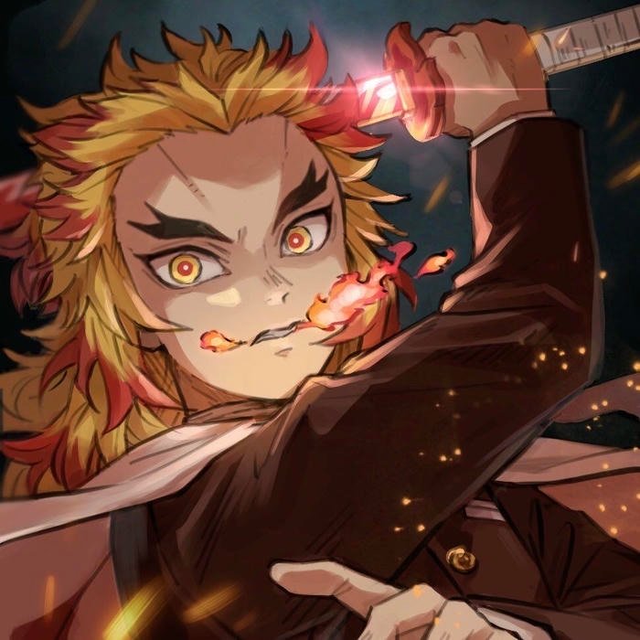 Strong leadership presence conveyed by rengoku pfp