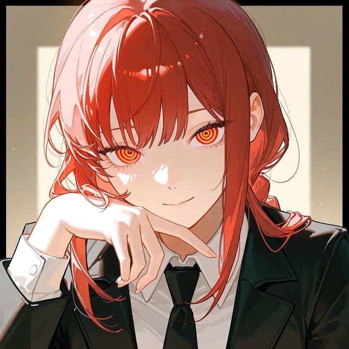 Strong mental pressure conveyed via makima pfp