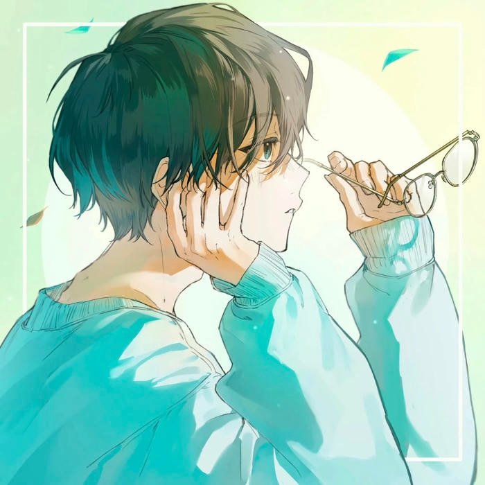 Stylish anime male portrait finalized as anime man pfp