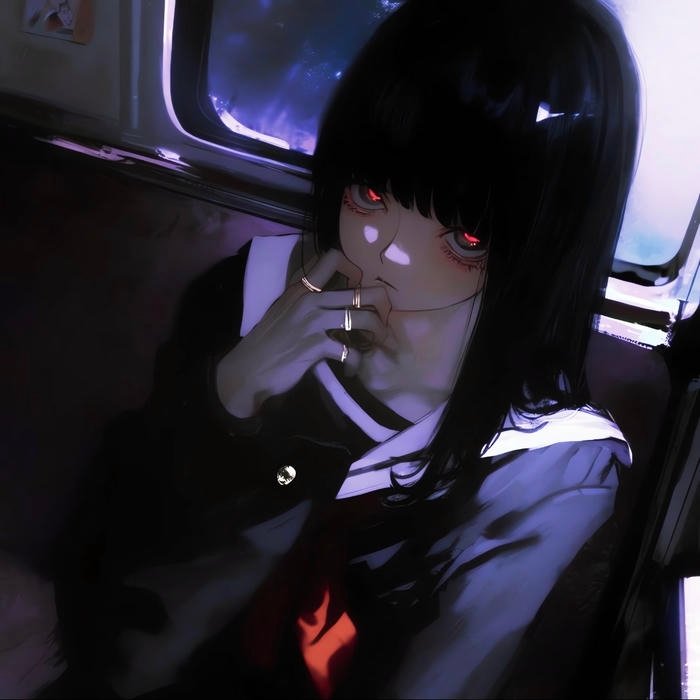 Subdued emotional tension resting inside depressed pfp