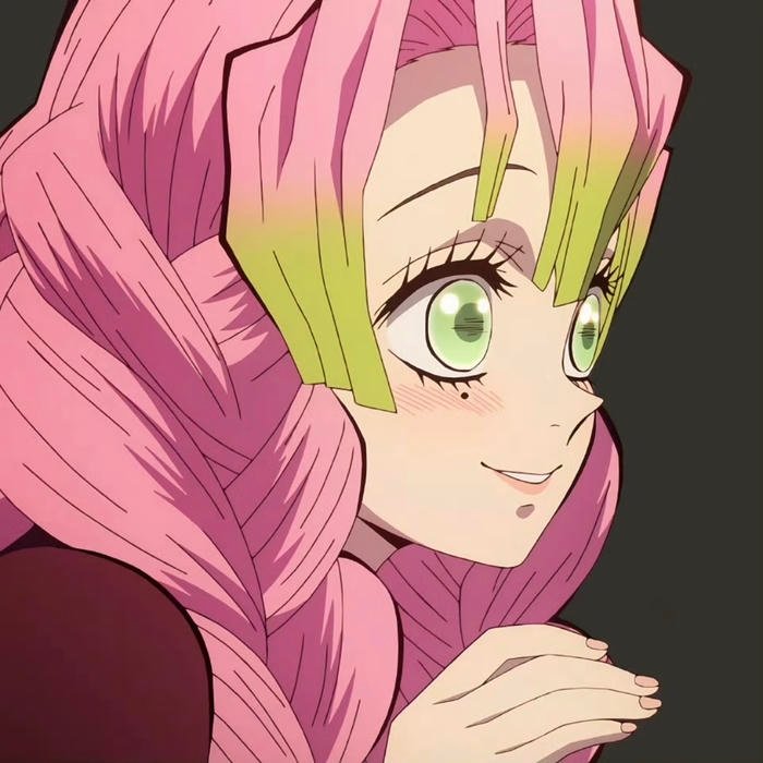 Subtle romantic tone embedded inside mitsuri pfp