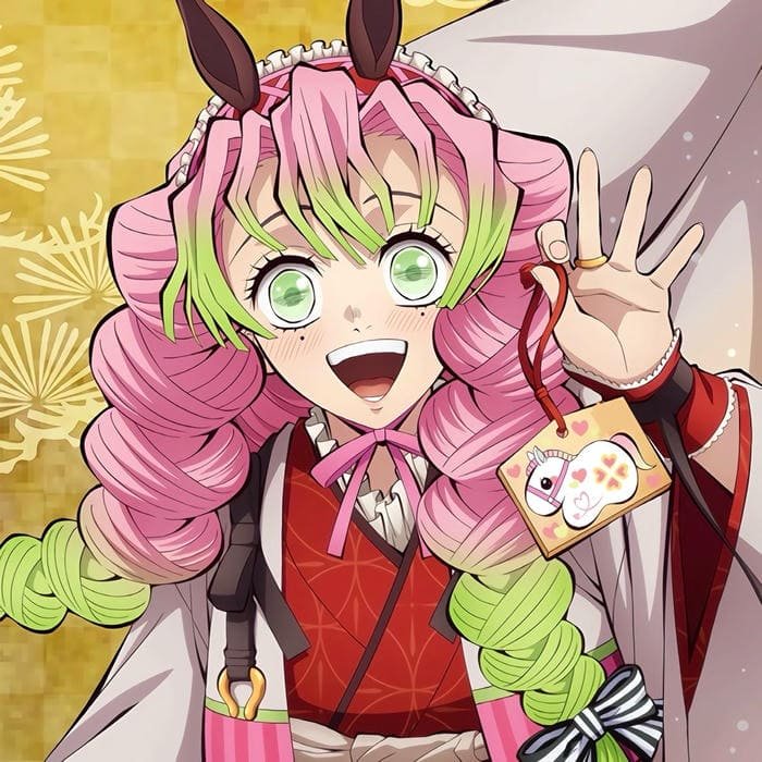 Sweet and peaceful anime mood within mitsuri pfp