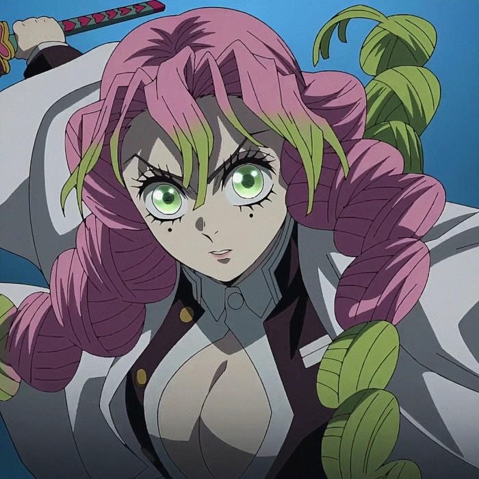 Tender expression and soft lighting in mitsuri pfp