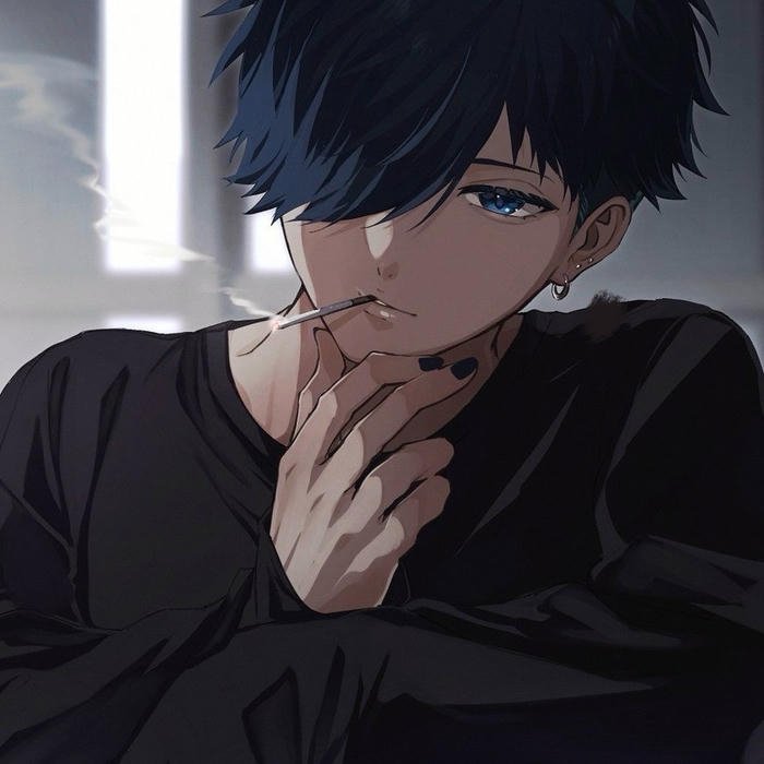 Trend driven emo anime boy pfp with bold aesthetic