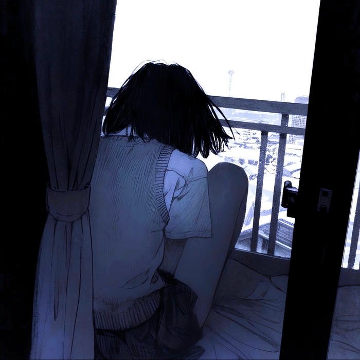 Unseen emotional burden resting heavily within depressed pfp