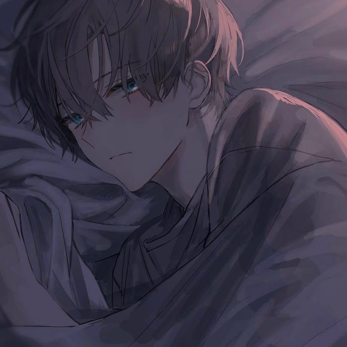 Unseen pain sad anime pfp boy expressing depth
