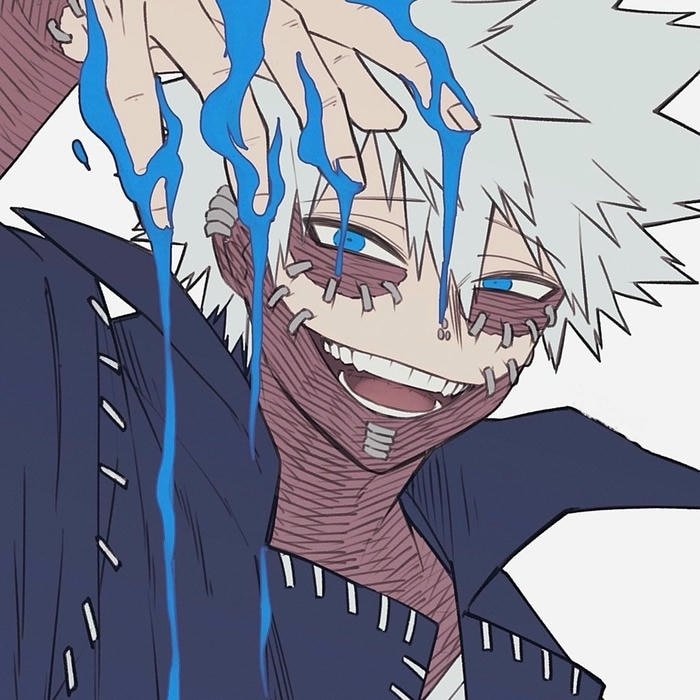 Villain transformation theme represented clearly in dabi pfp
