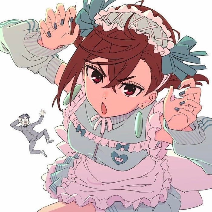 Visual clarity enhancing character focus of momo ayase pfp