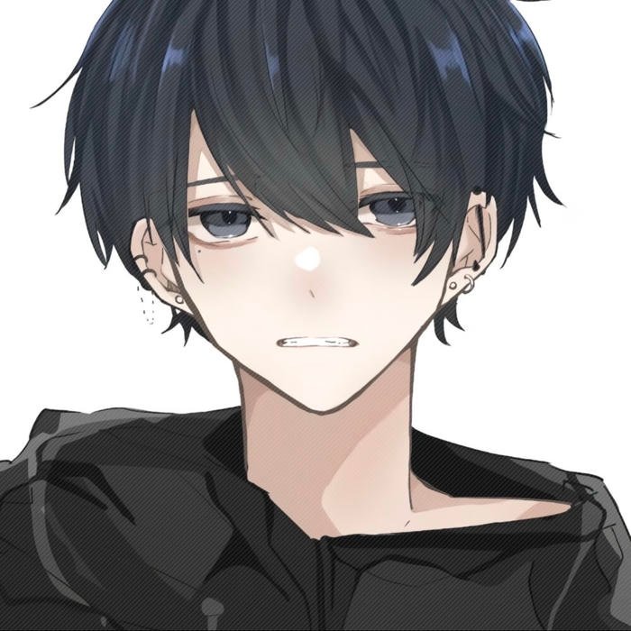 Withdrawn sad anime pfp boy avoiding eye contact