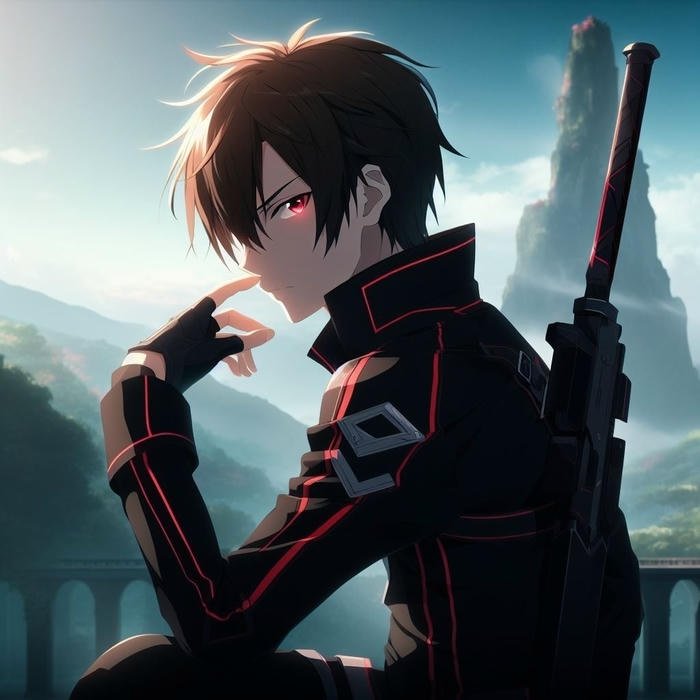 a disciplined mindset portrayed through kirito pfp
