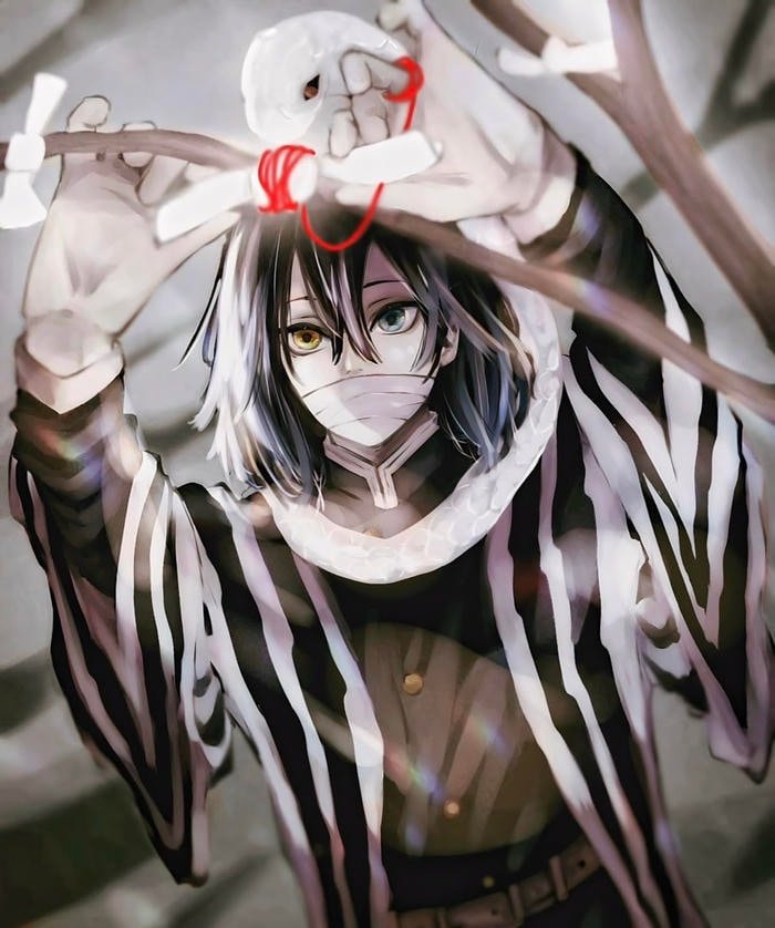 a guarded presence dominates the obanai pfp image