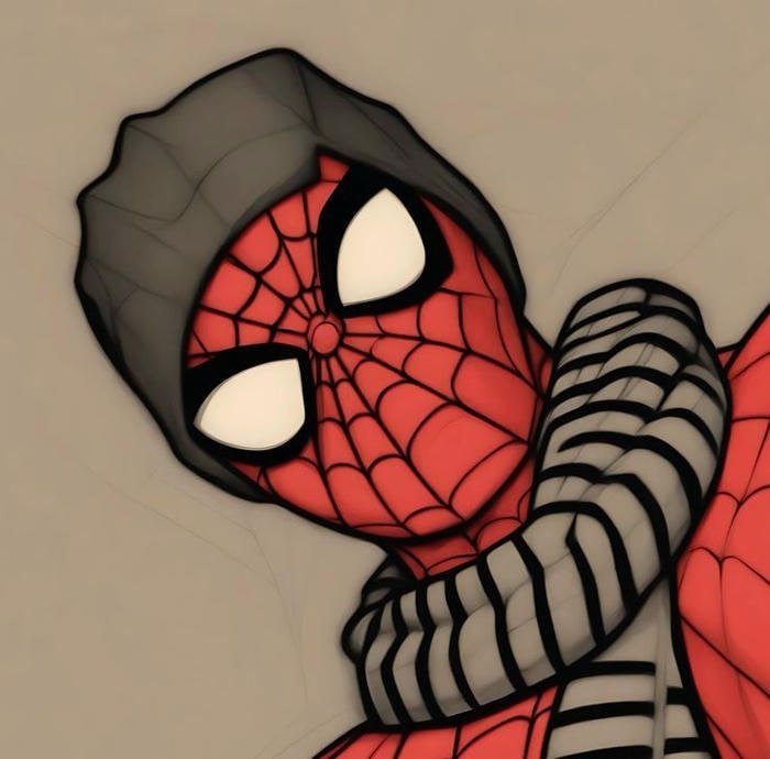 adorable chibi hero spider man cute style