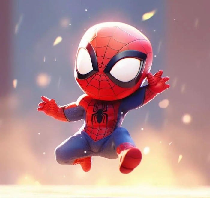 adorable chibi superhero avatar spider man cute