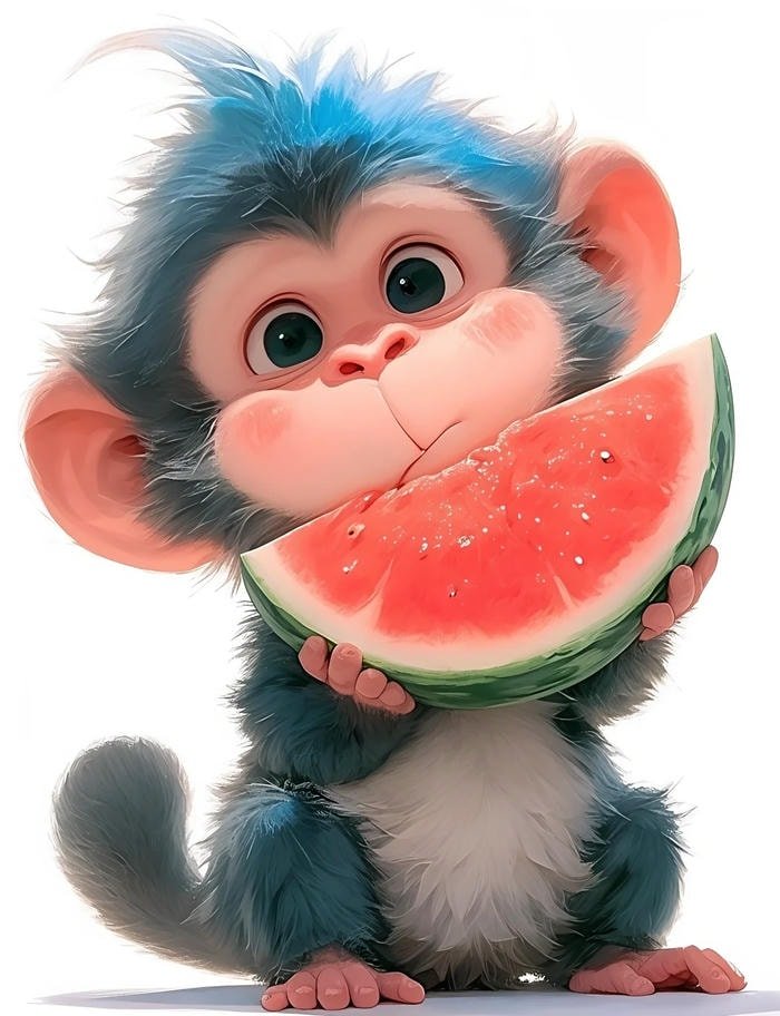 aesthetic glow monkey pfp in jungle setting