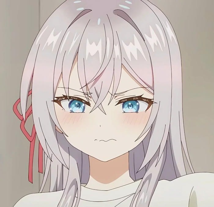 anime portrait used as cute discord pfp