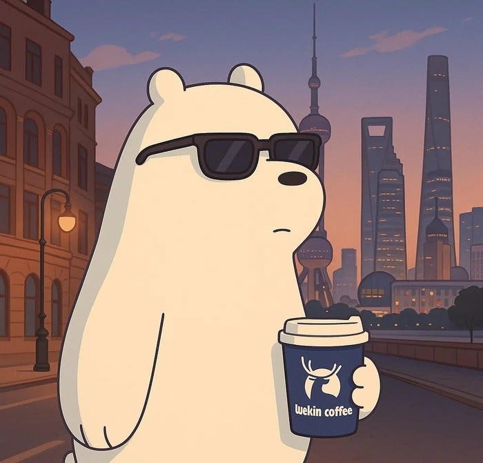 avatar coffee pfp in calm autumn vibe style