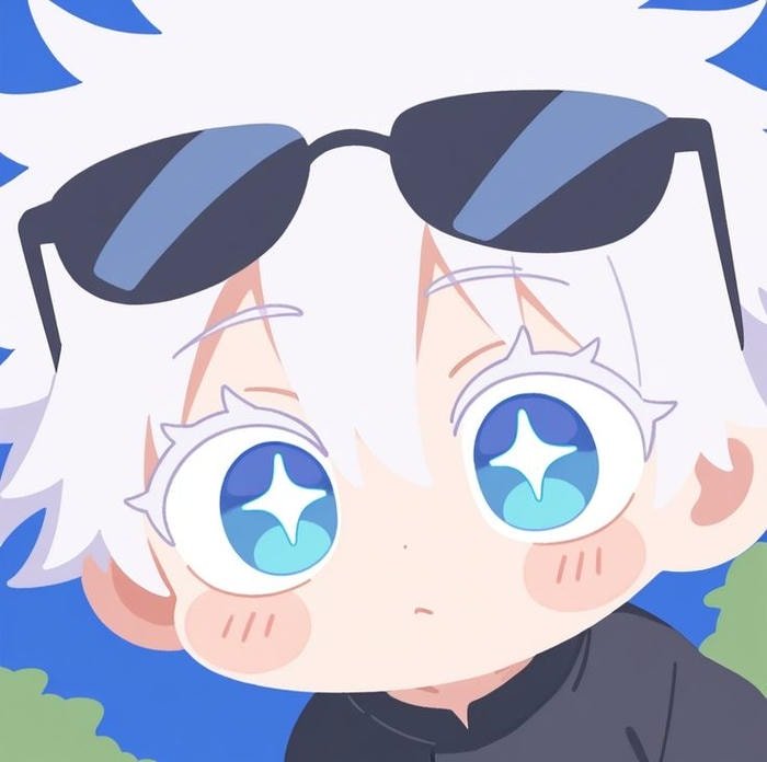 avatar gojo discord pfp with intense gaze