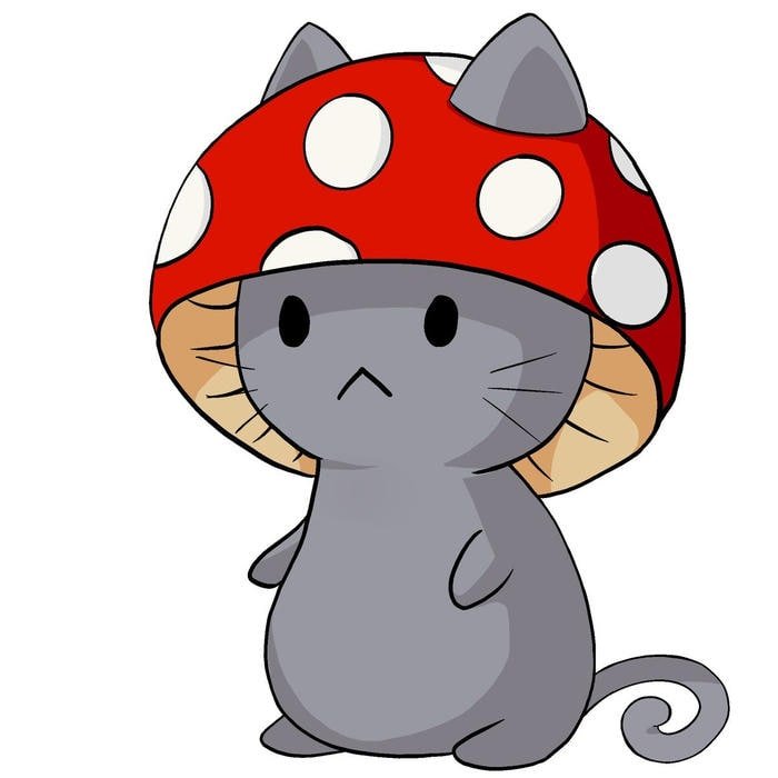 avatar mushroom pfp with cozy cottage vibe