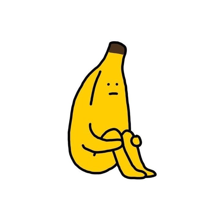 banana pfp featuring goofy animated look