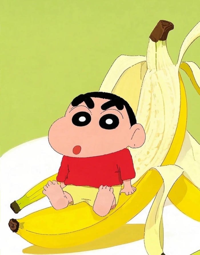 banana pfp in minimalist vector design