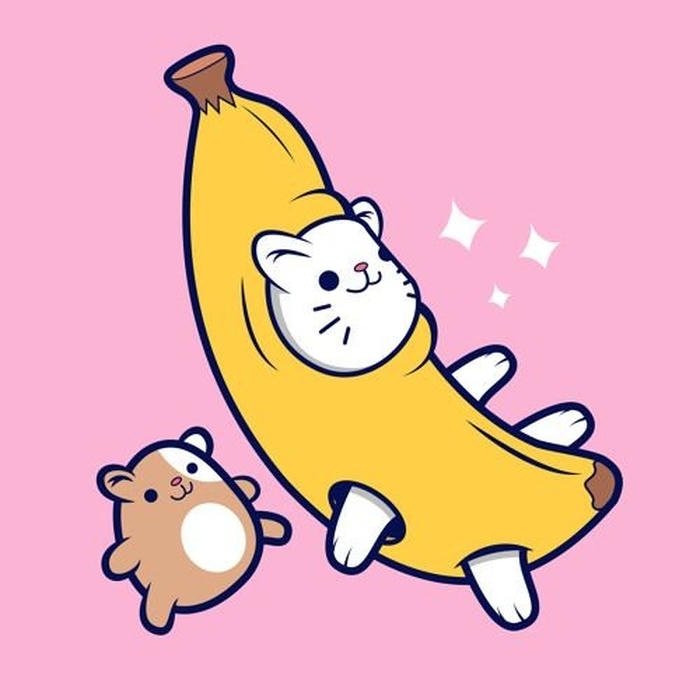 banana pfp inspired by meme culture trend