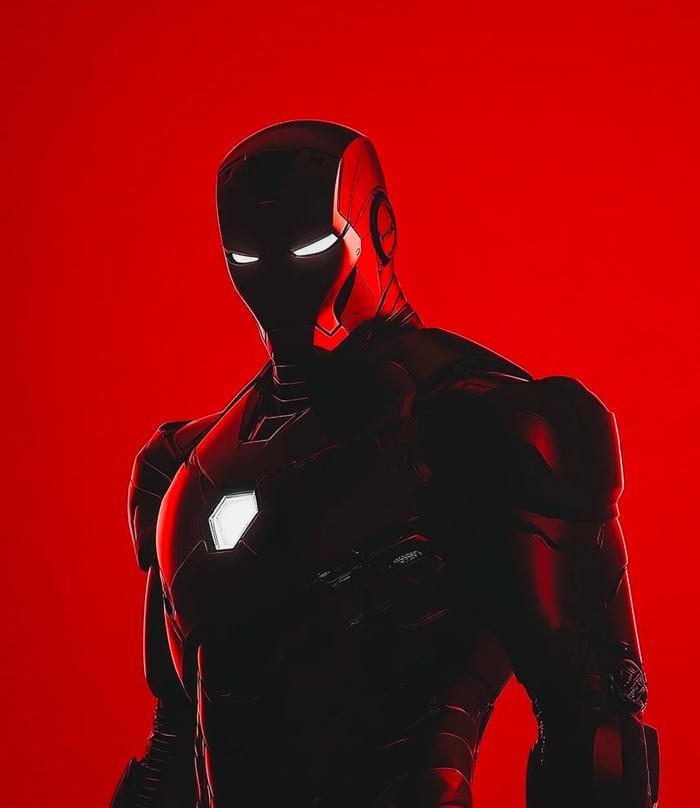 bold confident aesthetic design red discord pfp