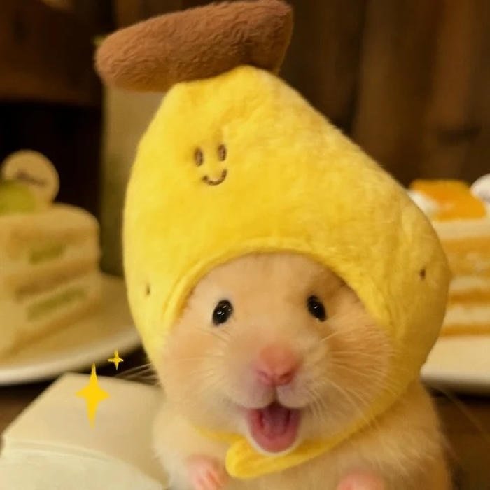 bold line drawing for banana pfp layout