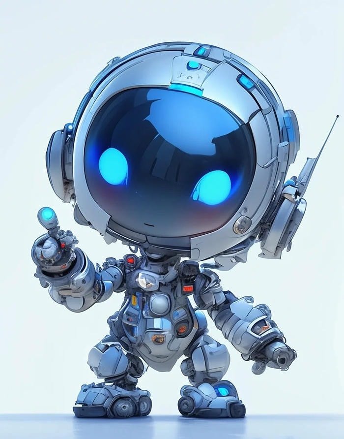 bot pfp futuristic ai portrait clean lighting