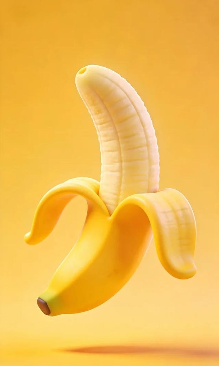 bright yellow cartoon banana pfp icon