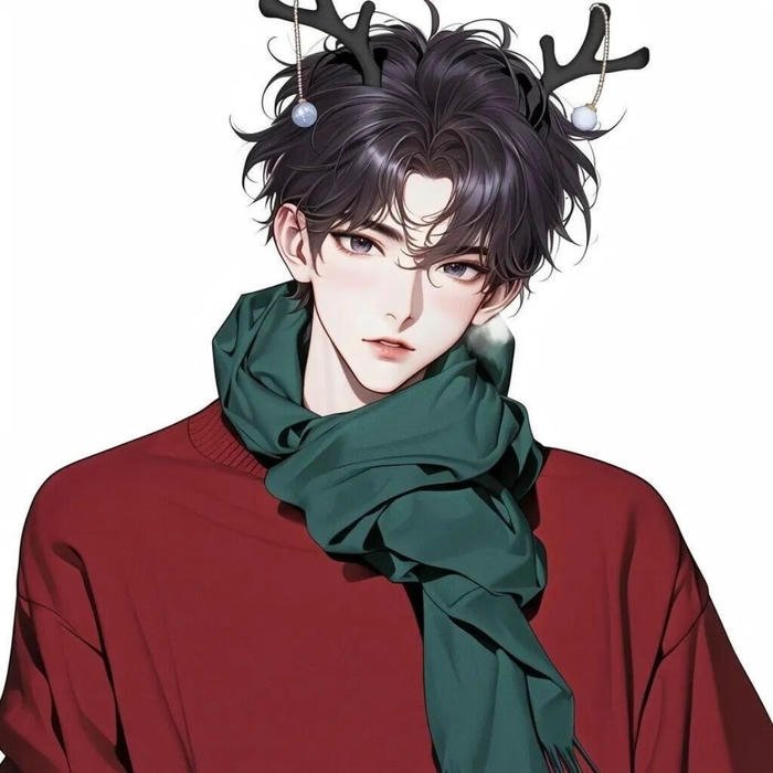 christmas anime pfp boy capturing festive warmth and joy