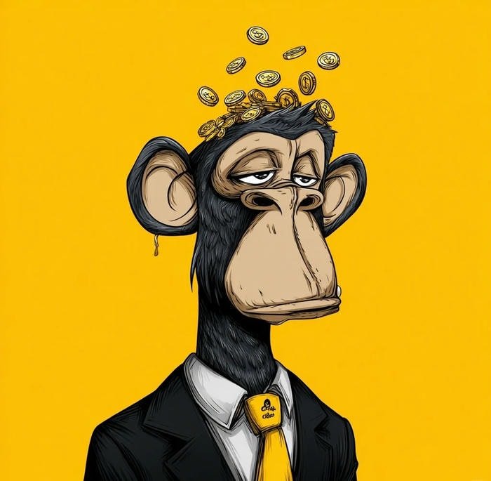 clean layout monkey pfp with gentle contrast