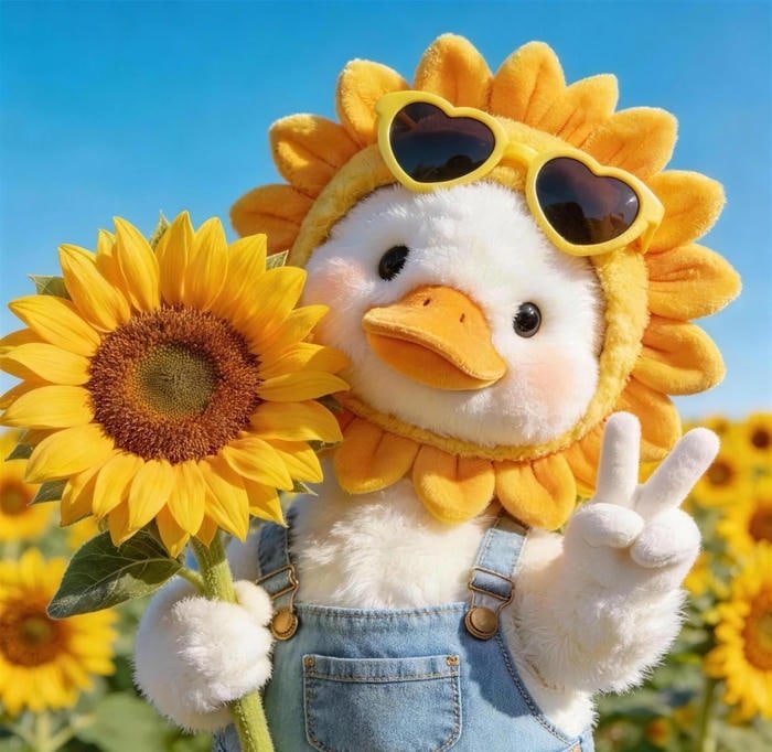 close up sunflower pfp with gentle shadow