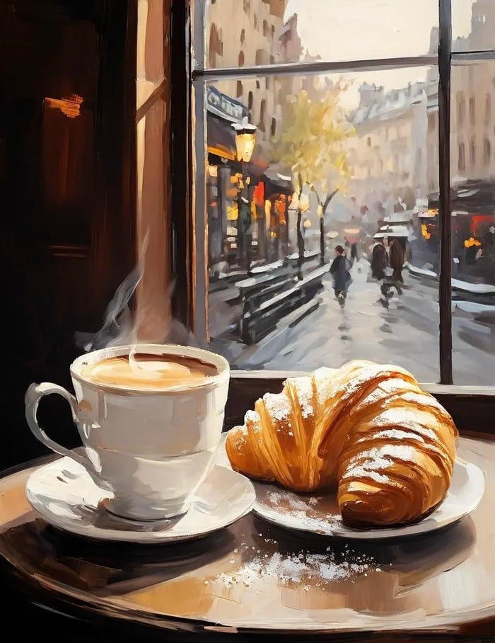 coffee pfp in simple flat illustration concept