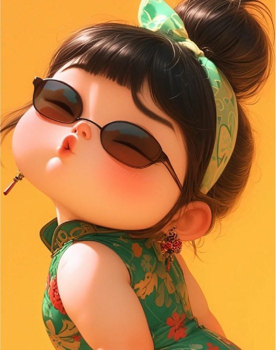 confident baby pose with oversized sunglasses cute funny pfp