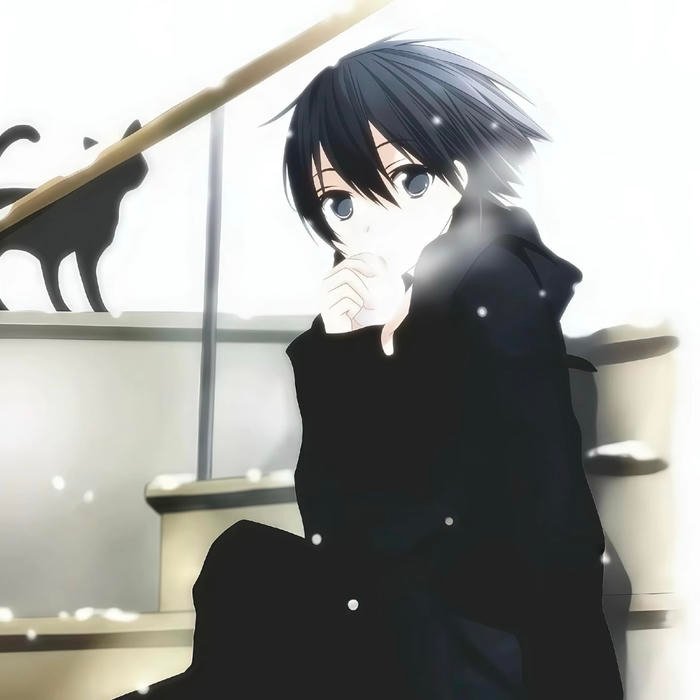 controlled emotion becomes visible within kirito pfp