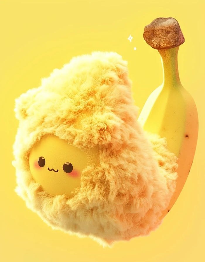 creative banana pfp using vector graphics