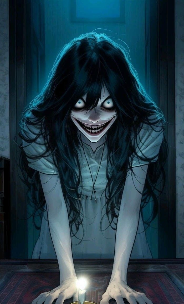 creepy pfp eerie facial expression focus