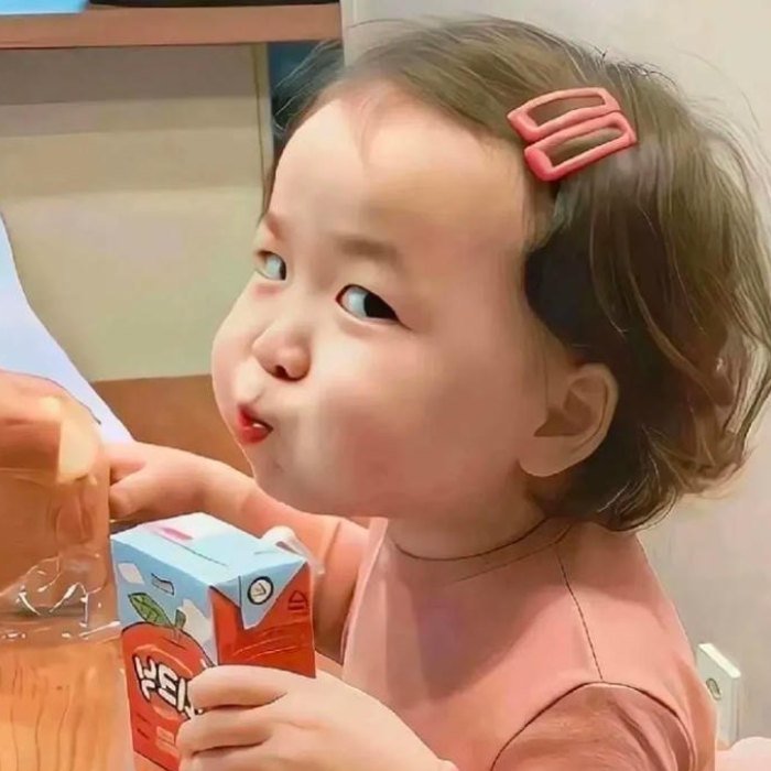 cute funny pfp of a baby making a funny face