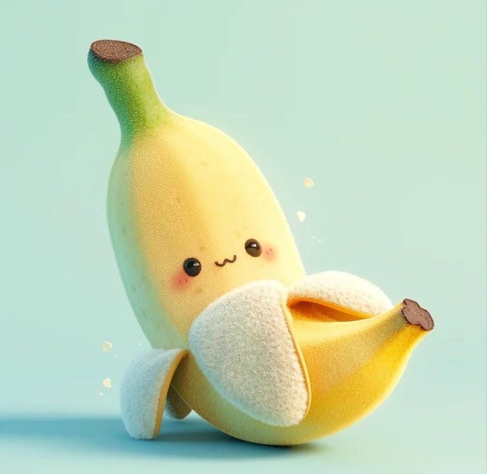 cute kawaii style banana pfp image